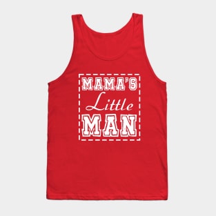 Mom and Son Matching Outfits Mama and Mama's Litter Man Print Shirts Cute Mom and Son Valentine's Day Tank Top